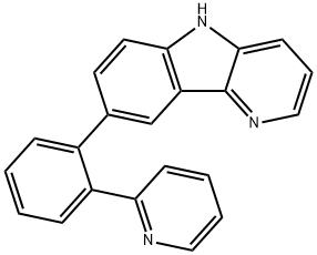 8-[2-(2-Pyridyl)phenyl]-5H-pyrido[3,2-b]indole Struktur