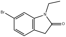 6-bromo-1-ethylindolin-2-one Struktur