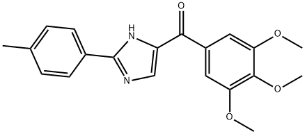 (2-p-tolyl-1H-imidazol-5-yl)(3,4,5-trimethoxyphenyl)methanone Struktur