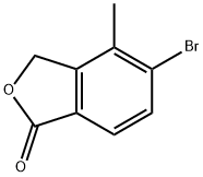 5-bromo-4-methylisobenzofuran-1(3H)-one Struktur