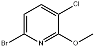 6-bromo-3-chloro-2-methoxypyridine Struktur