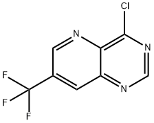 4-chloro-7-(trifluoromethyl)pyrido[3,2-d]pyrimidine Struktur