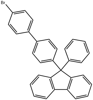 9-[4-(4-Bromophenyl)phenyl]-9-phenyl-9H-fluorene Struktur