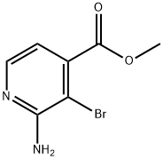 2-Amino-3-bromo-4-pyridinecarboxylic acid methyl ester Struktur