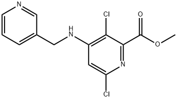 Methyl 3,6-dichloro-4-((pyridin-3-ylmethyl)amino)picolinate Struktur