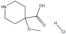 4-Methoxy-piperidine-4-carboxylic acid hydrochloride Structure