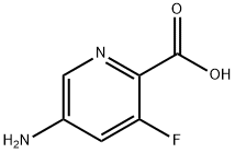 5-amino-3-fluoropicolinic acid Struktur