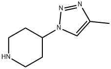 4-(4-methyl-1H-1,2,3-triazol-1-yl)piperidine Struktur