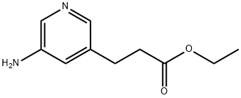 ethyl 3-(5-aminopyridin-3-yl)propanoate Struktur