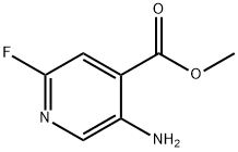 Methyl 5-amino-2-fluoroisonicotinate Struktur