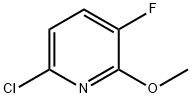 6-chloro-3-fluoro-2-methoxyPyridine Struktur