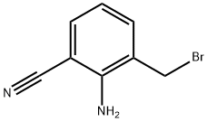 2-amino-3-(bromomethyl)benzonitrile Struktur