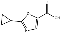 2-Cyclopropyl-oxazole-5-carboxylic acid Struktur