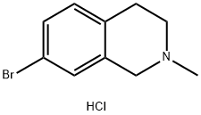 7-Bromo-2-methyl-1,2,3,4-tetrahydro-isoquinoline hydrochloride Struktur