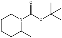 1-Piperidinecarboxylic acid, 2-methyl-, 1,1-dimethylethyl ester
 Struktur