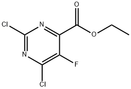 Ethyl 2,6-Dichloro-5-fluoropyrimidine-4-carboxylate Struktur