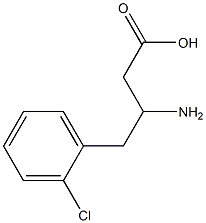 3-Amino-4-(2-chlorophenyl)butyric Acid Struktur