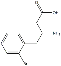 3-Amino-4-(2-bromophenyl)butyric Acid Struktur