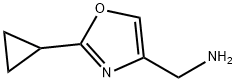 (2-cyclopropyloxazol-4-yl)methanamine Struktur