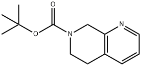 tert-Butyl 5,6-dihydro-1,7-naphthyridine-7(8H)-carboxylate Struktur