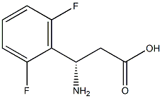 (3S)-3-AMINO-3-(2,6-DIFLUOROPHENYL)PROPANOIC ACID Struktur