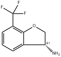 (3R)-7-(TRIFLUOROMETHYL)-2,3-DIHYDROBENZO[B]FURAN-3-YLAMINE Struktur