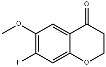 7-FLUORO-6-METHOXYCHROMAN-4-ONE Struktur