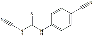 1-氰基-3-(4-氰基苯基)硫代脲, 127749-51-3, 結(jié)構(gòu)式