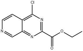 4-Chloro-pyrido[3,4-d]pyrimidine-2-carboxylic acid ethyl ester Struktur