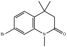 7-Bromo-1,4,4-trimethyl-3,4-dihydro-1H-quinolin-2-one Struktur