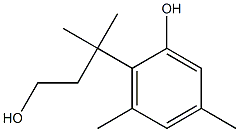 3-(2-hydroxy-4,6-dimethylphenyl)-3,3-dimethylpropan-1-ol Struktur