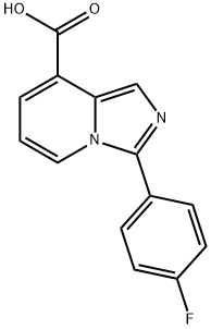 3-(4-Fluorophenyl)imidazo[1,5-a]pyridine-8-carboxylic acid Struktur