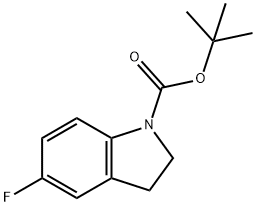 tert-Butyl 5-fluoroindoline-1-carboxylate Struktur