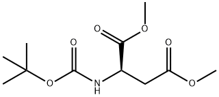 (R)-DIMETHYL 2-(TERT-BUTOXYCARBONYLAMINO)SUCCINATE Struktur