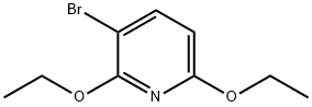 3-Bromo-2,6-diethoxypyridine Struktur