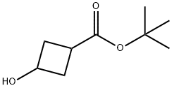 tert-butyl 3-hydroxycyclobutanecarboxylate Struktur