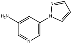 5-(pyrazol-1-yl)pyridin-3-amine Struktur