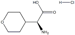 (S)-2-amino-2-(tetrahydro-2H-pyran-4-yl)acetic acid hydrochloride Struktur