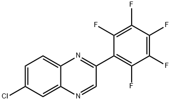 6-Chloro-2-(perfluorophenyl)quinoxaline Struktur