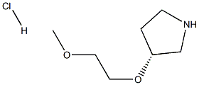 (3R)-3-(2-methoxyethoxy)pyrrolidine hydrochloride Struktur