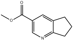 Methyl 6,7-dihydro-5H-cyclopenta[b]pyridine-3-carboxylate Struktur