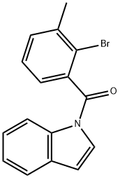 (2-Bromo-3-methylphenyl)(1H-indol-1-yl)methanone Struktur