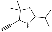 2-Isopropyl-5,5-DimethylThiazolidine-4-CarboNitrile Struktur