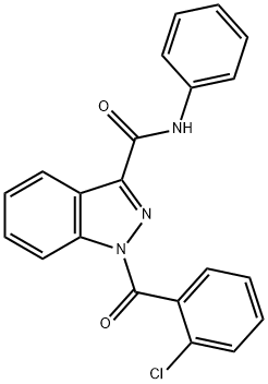 1-(2-Chlorobenzoyl)-N-phenyl-1H-indazole-3-carboxamide Struktur