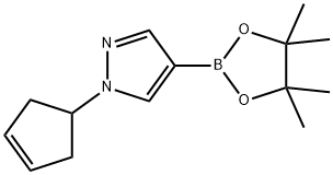 1-(cyclopent-3-en-1-yl)-4-(4,4,5,5-tetramethyl-1,3,2-dioxaborolan-2-yl)-1H-pyrazole Struktur