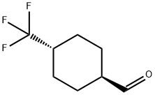 trans-4-(trifluoromethyl)cyclohexanecarbaldehyde Struktur