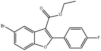 ethyl 5-bromo-2-(4-fluorophenyl)benzofuran-3-carboxylate Struktur