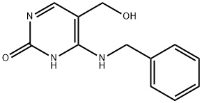 4-(benzylamino)-5-(hydroxymethyl)pyrimidin-2(1H)-one Struktur