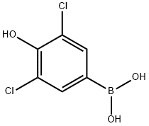 3,5-dichloro-4-hydroxyphenylboronic acid Struktur