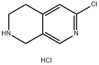 6-Chloro-1,2,3,4-tetrahydro-[2,7]naphthyridine hydrochloride Struktur